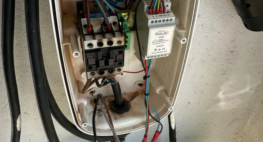 Burning smell from EV charger Cricklewood
